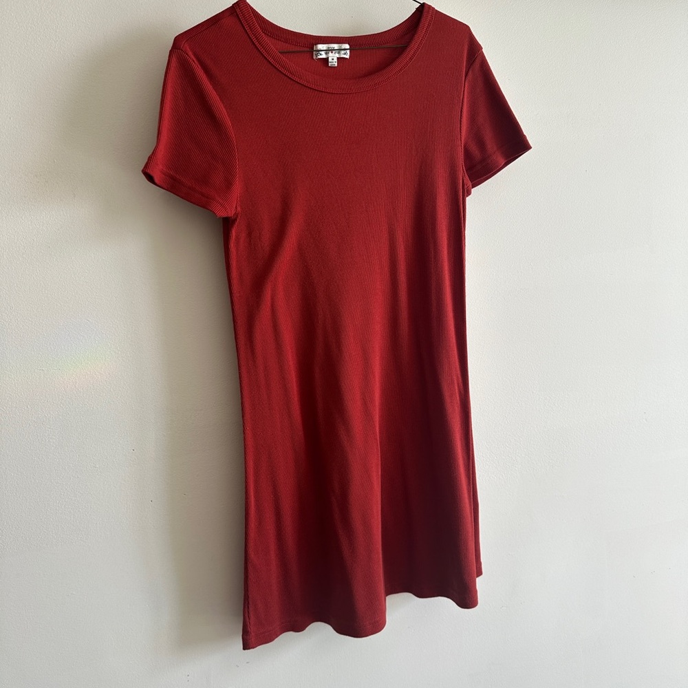 Red Short Sleeve Dress